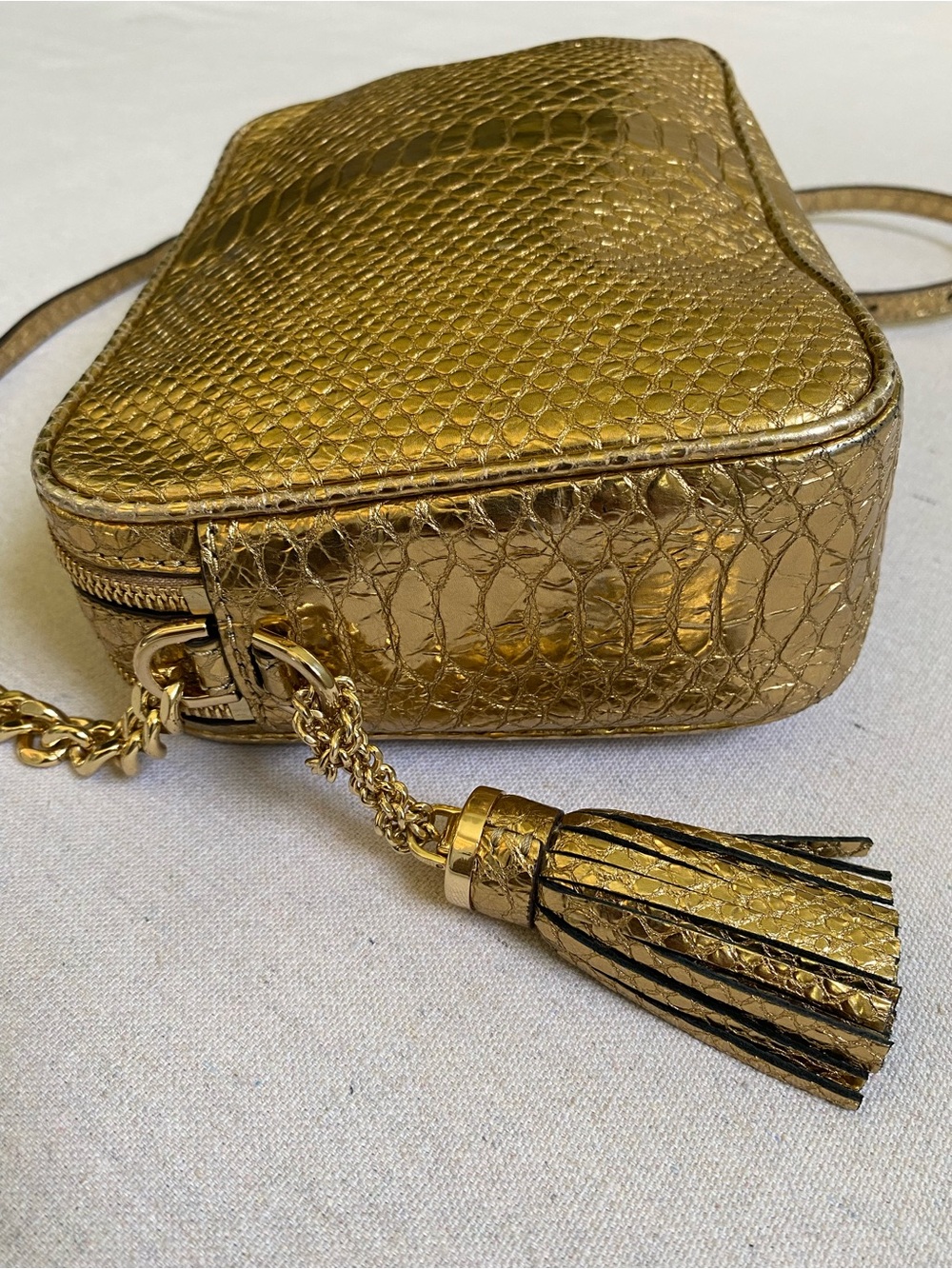 Michael Kors Ginny Embossed Leather Crossbody - Picture 6 of 14